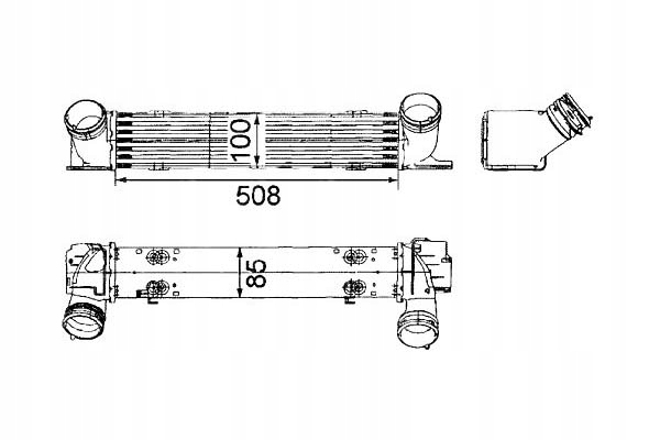 Mezichladič Nrf Bmw E81- Nrf
