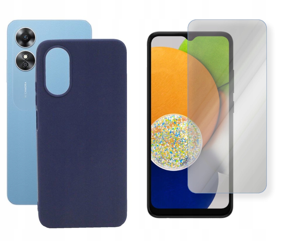 

Etui Jelly Case Matt do Oppo A17 granato Szkło