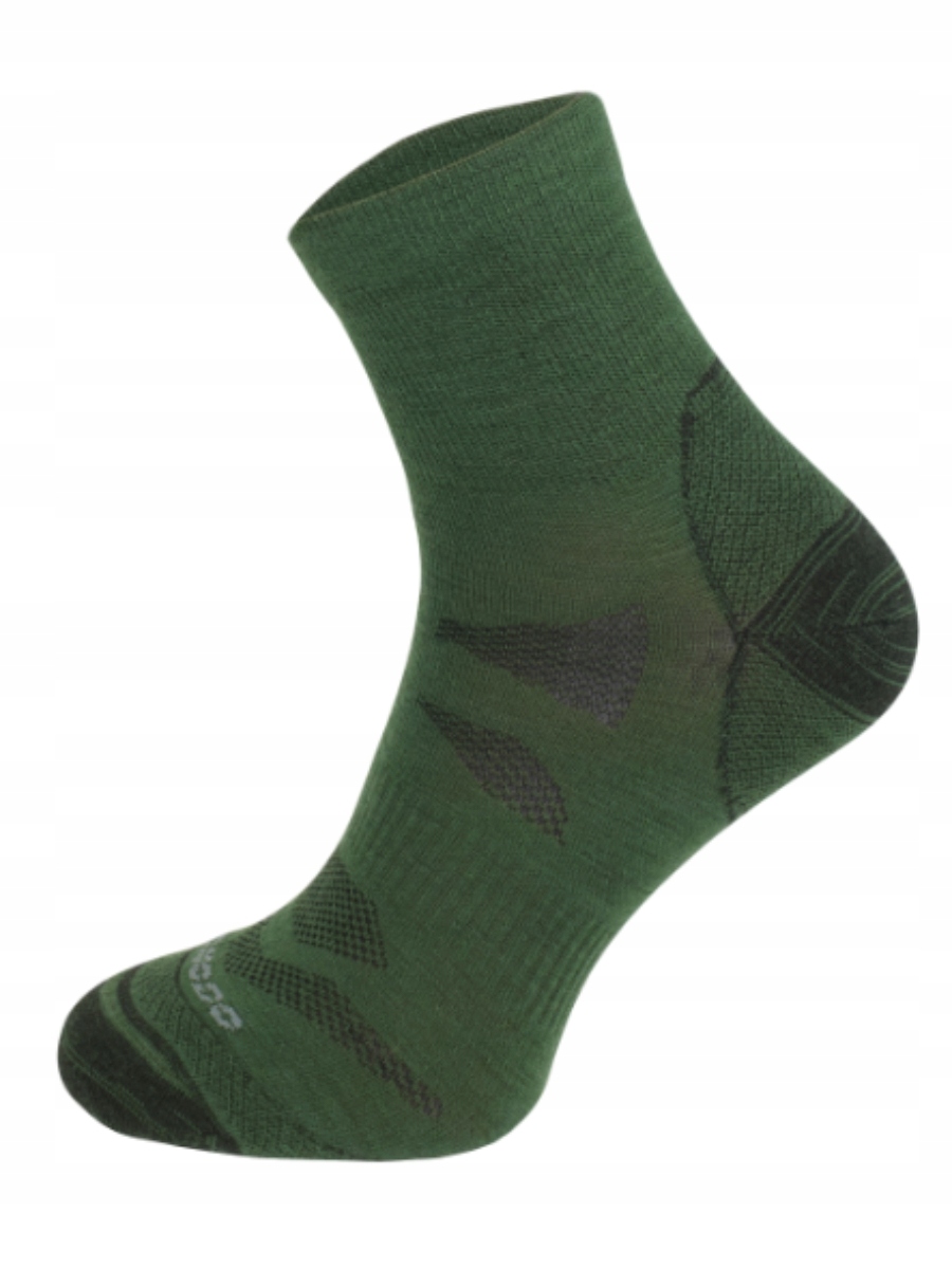 Skarpety trekkingowe Comodo Light Weight Quarter z wełną Merino Green 43-46
