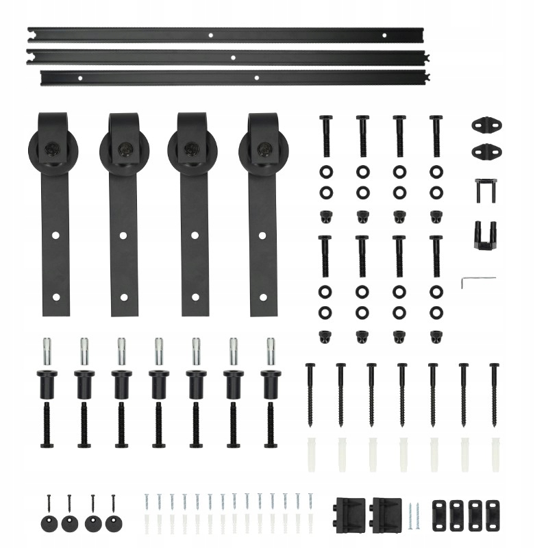 Sada kování pro posuvné dveře 3 m 2 dveře Loft BDH131