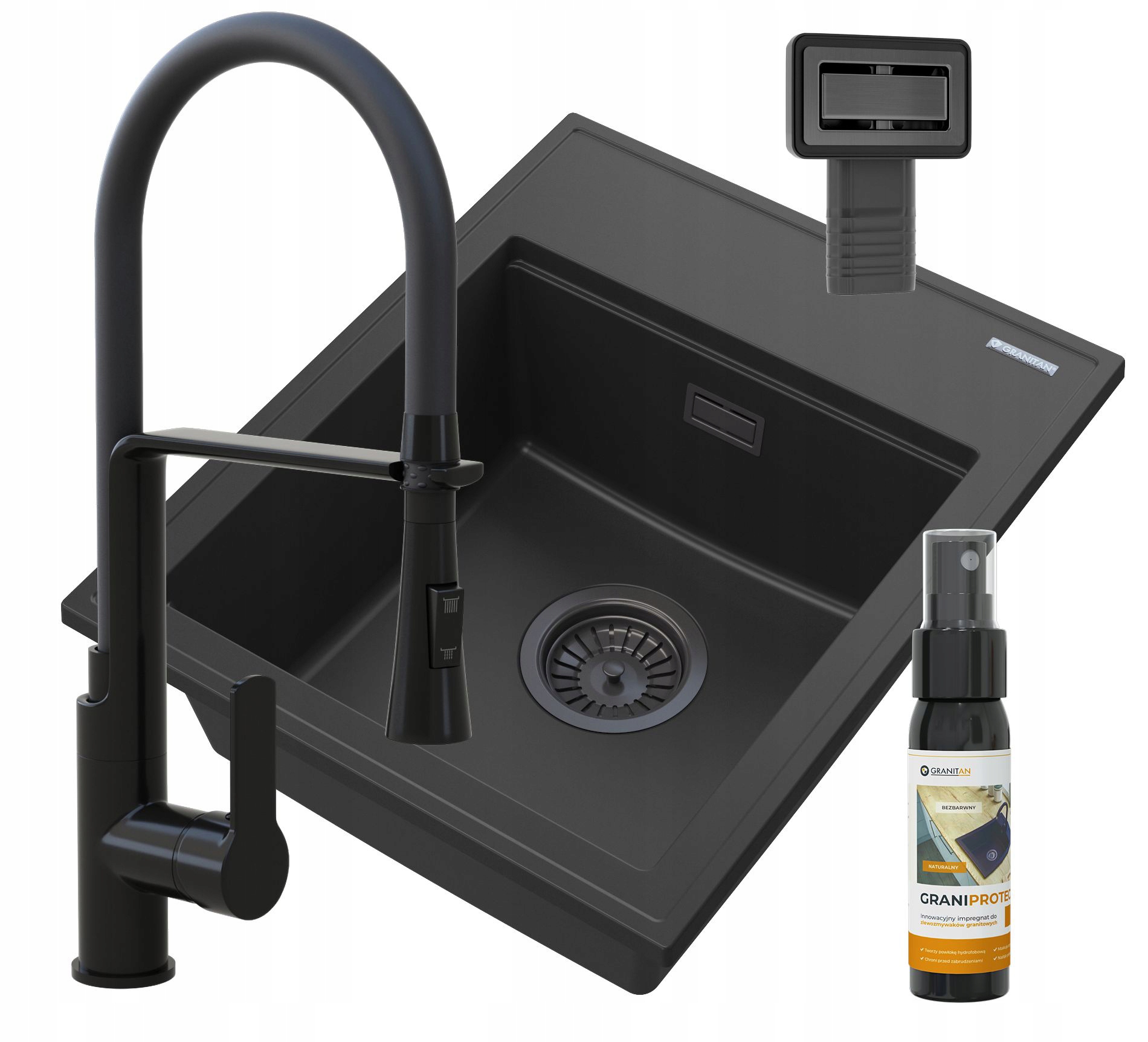 Granitový Drez Čierny, Sada Do Kuchyne Alor