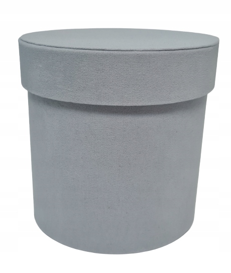 

Flower box pudełko welur zamsz pojedyncze błękit