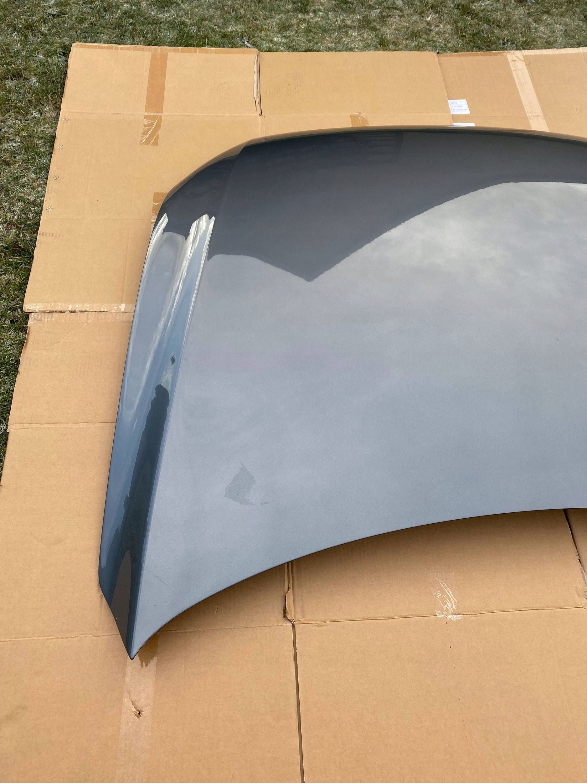 AUDI Q5 LIFT 8R originál complete bonnet cover front LX7R grey