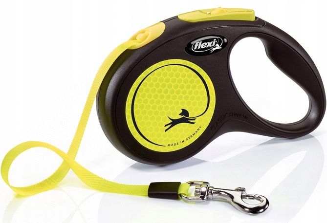 

Smycz Flexi New Neon S Taśma 5m do 15kg Żółta