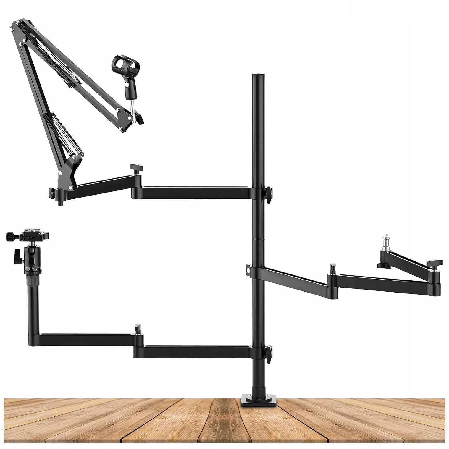 Sada 3x studiových stativů upevnění na stůl