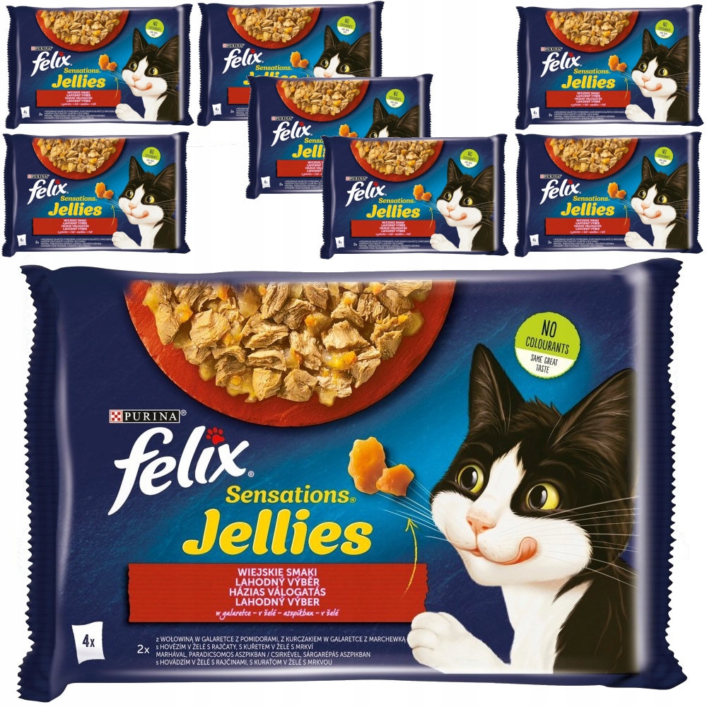 Levně Felix Venkovské Příchutě V Želé Pro Kočky 32x85 g
