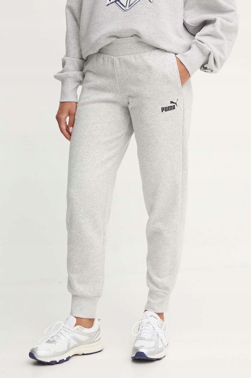 Puma Spodnie Dresowe Damskie Joggery 586839 04 Szare M