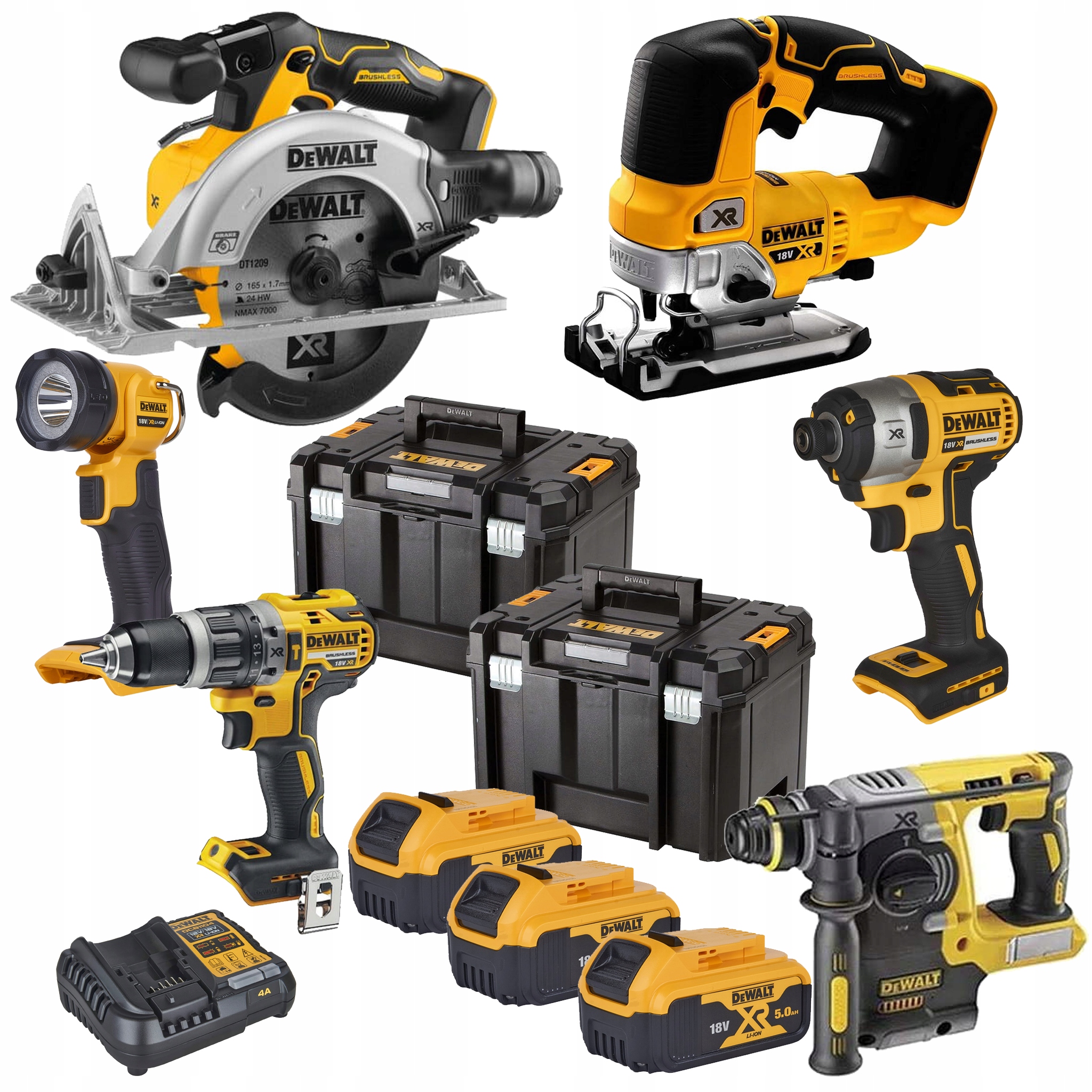 DeWalt Combo DCK690P3T zestaw 6 narzędzi 3x5Ah 18V