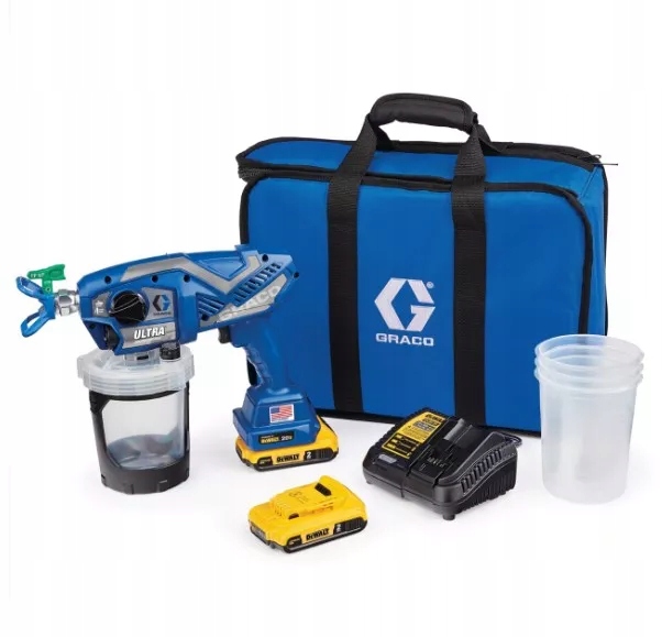 Graco Malovací Pistole Ultra Airles 2 x 2AH Nabíječka Taška Komplet