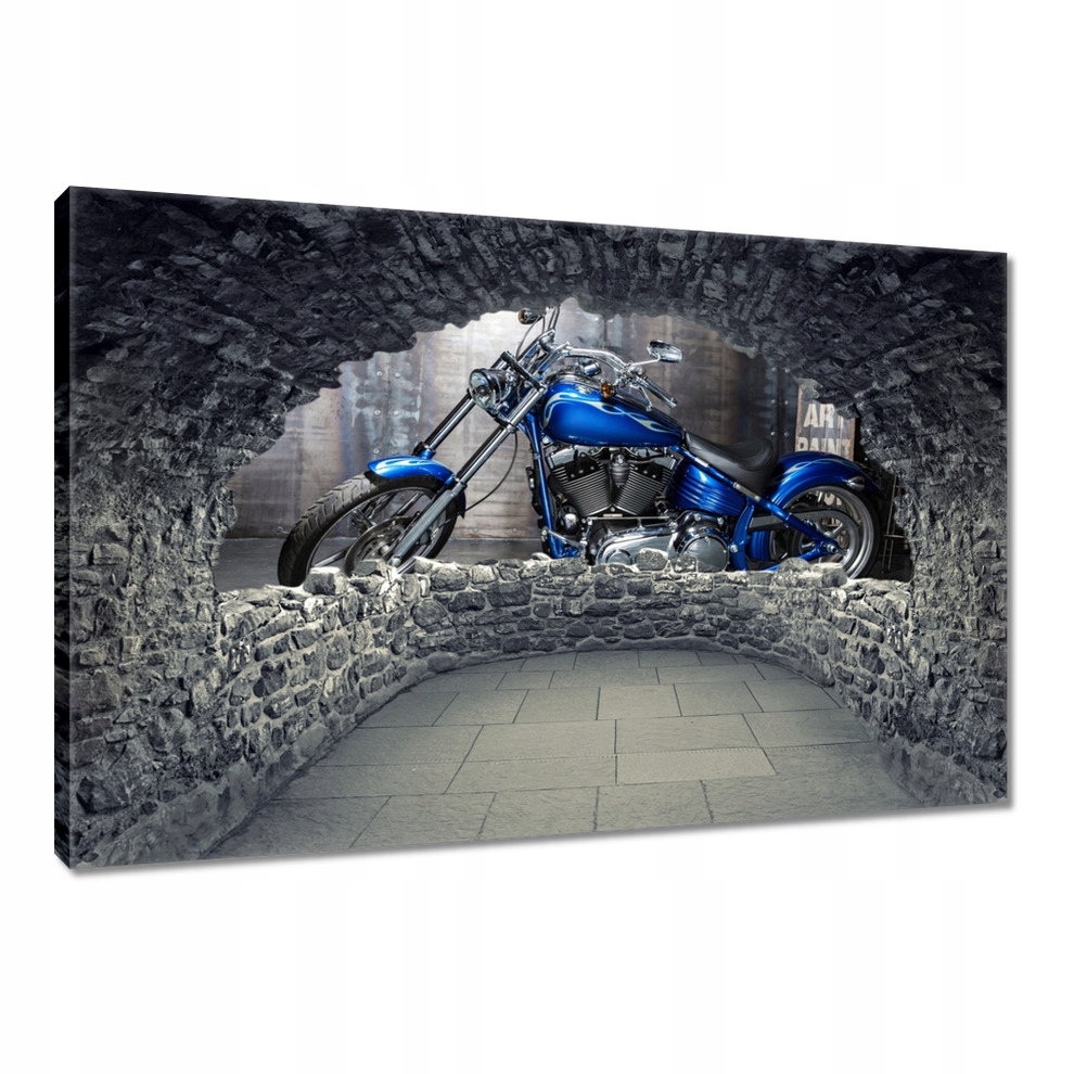 

Obrazy 120x80 Niebieski chopper Motor