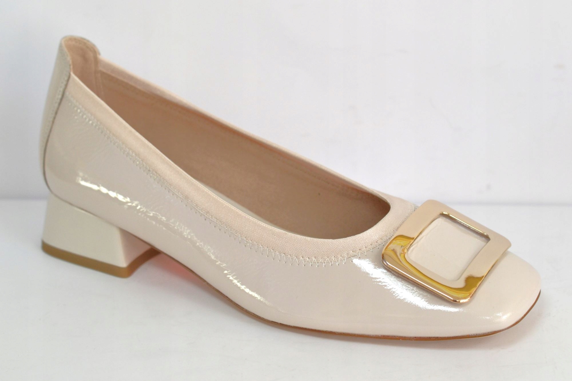 Caprice 22300-44 Čelovka Ecru Lak Snow Naplak VEL.37