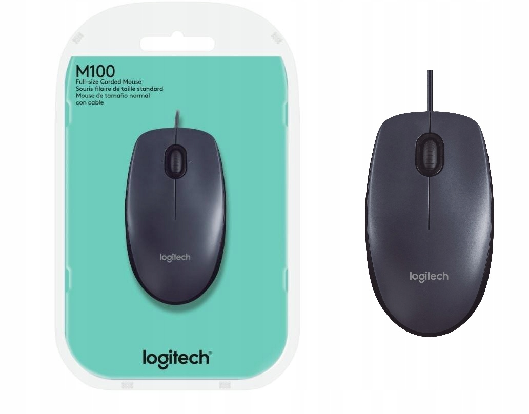 

Mysz optyczna Logitech M100 910-005003 1000 dpi