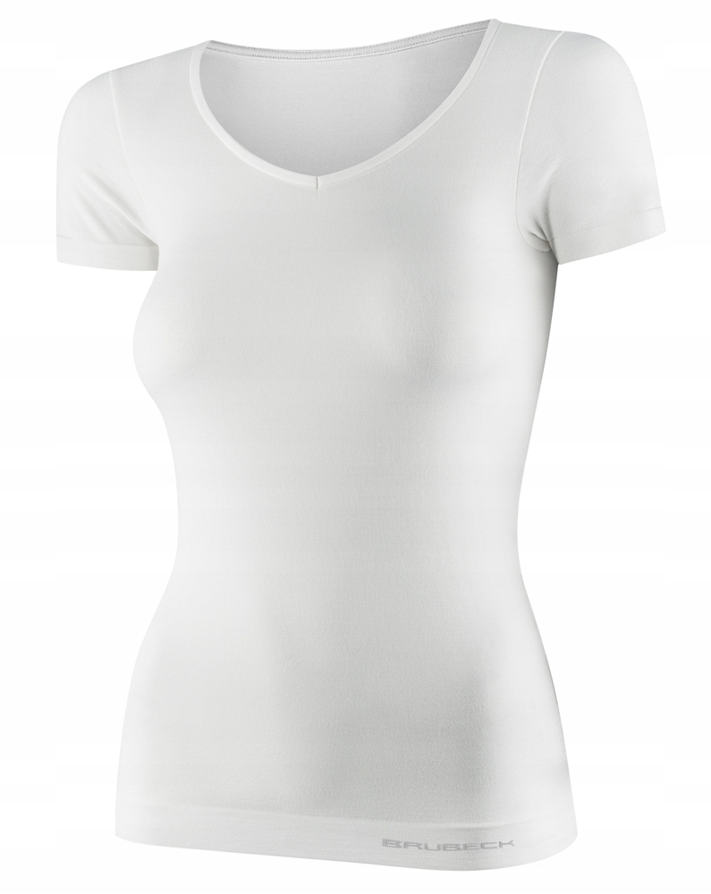 BRUBECK DAMSKA KOSZULKA TERMOAKTYWNA WEŁNA MERYNOS COMFORT MERINO KREMOWY L Model SS1398W