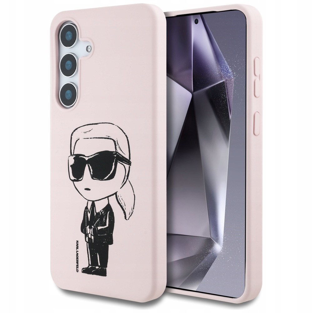 Pouzdro Karl Lagerfeld Silicone Graffiti Ikonik Printed Logo MagSafe Samsung G