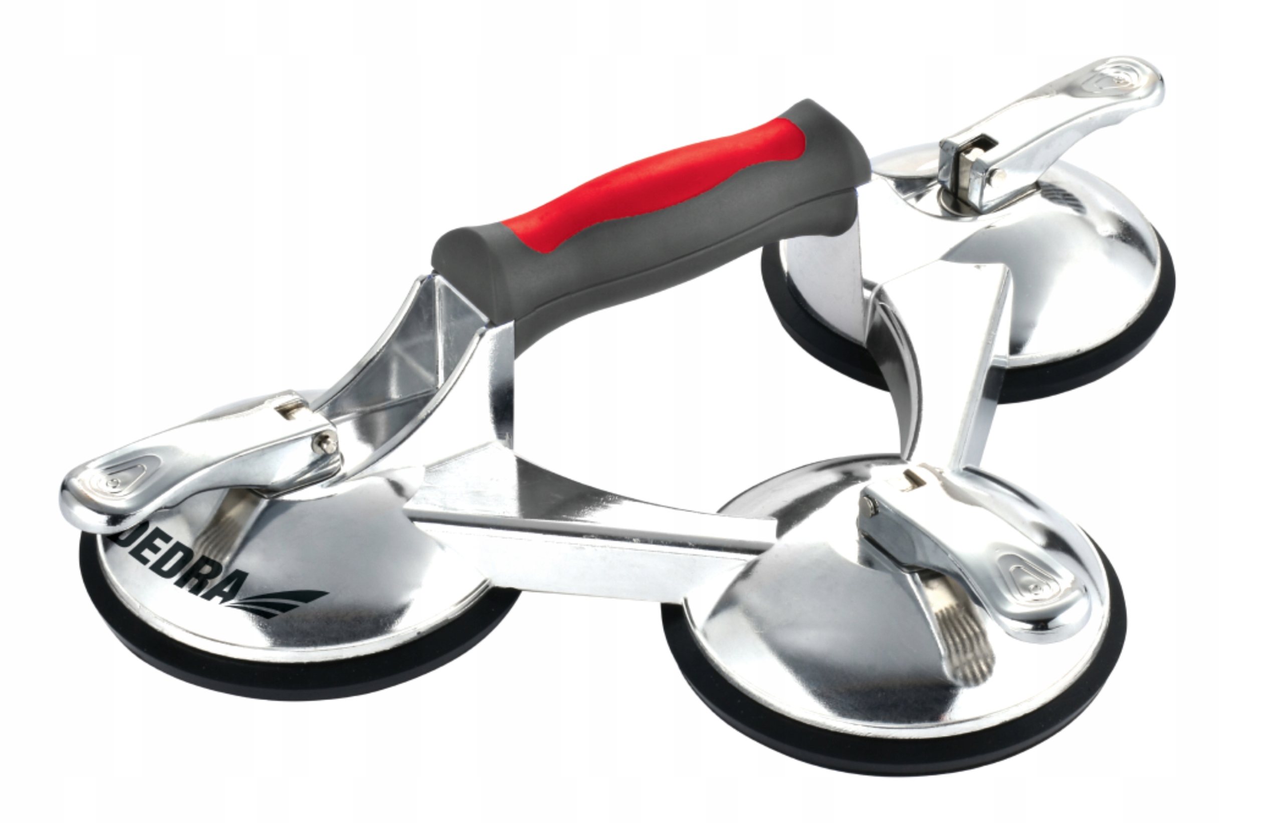 DEDRA UCHWYT POTRÓJNA PRZYSSAWKA DO SZYB BLACH PŁYTEK DO 180KG DED06P13 Marka Dedra