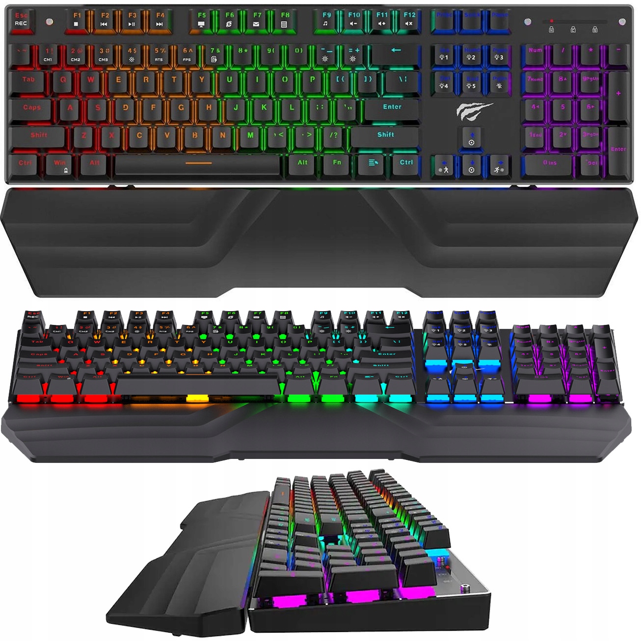 

Klawiatura Mechaniczna Gamingowa Podświetlana Rgb