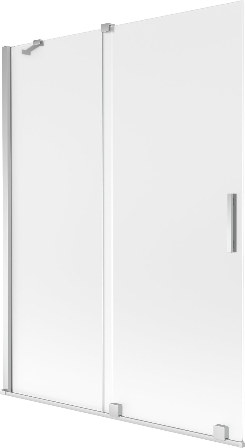 Mexen Velar Parawan Nawannowy 2-SKRZYDŁOWY Rozsuwany 130X150 CM Chrom