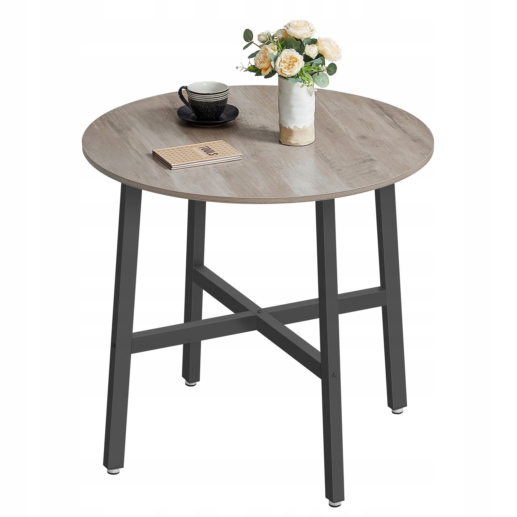 Okrúhly jedálenský stôl Vasagle 80 cm Loft Industrial
