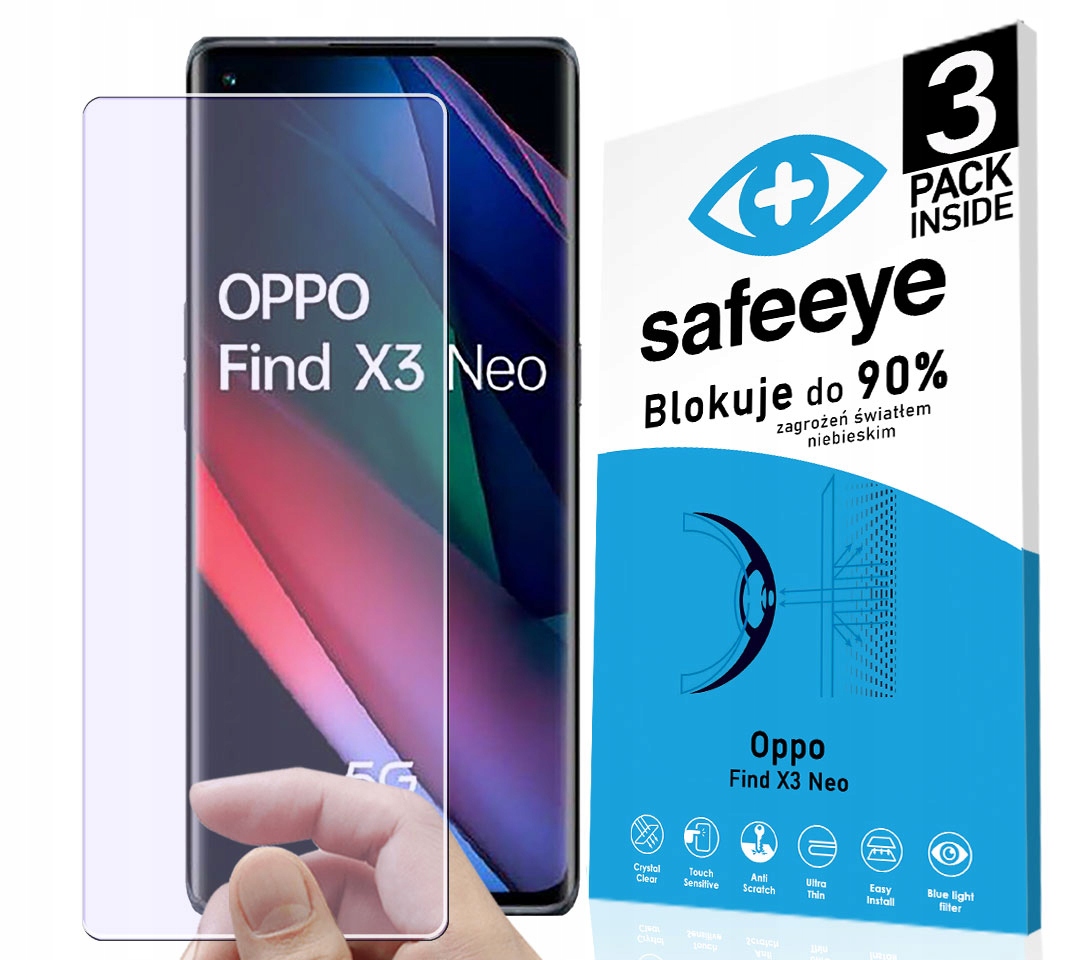 

3PACK Szkło Hybrydowe Dooppo Find X3 Neo