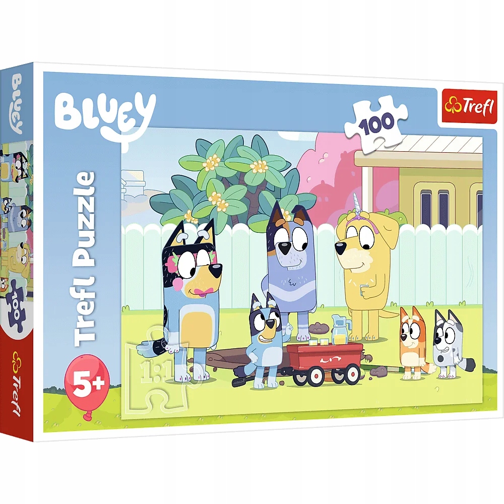 Trefl Puzzle 100 elementów Wesoły świat Bluey