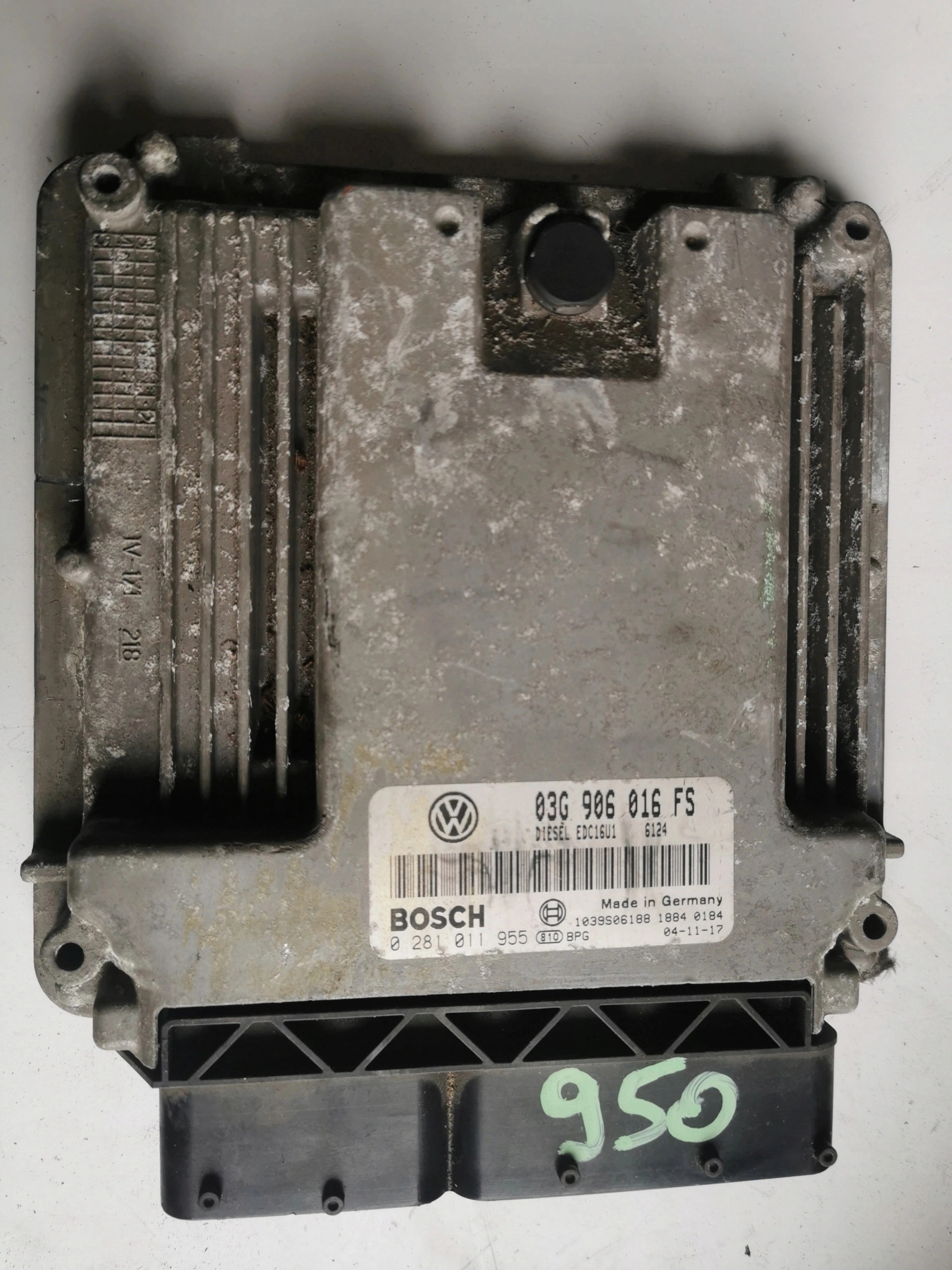 VW GOLF 1.9TDI 0281011955 03G906016FS computer ECU