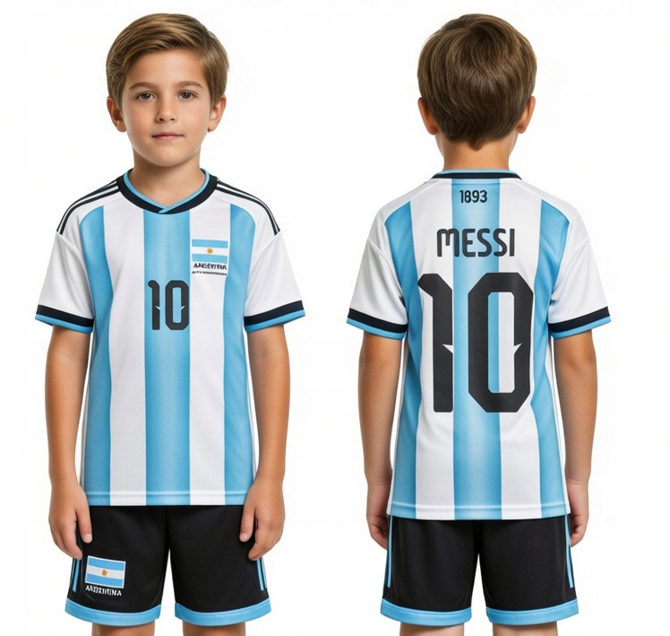 Strój sportowy Messi 10 Argentyna rozmiar 140cm