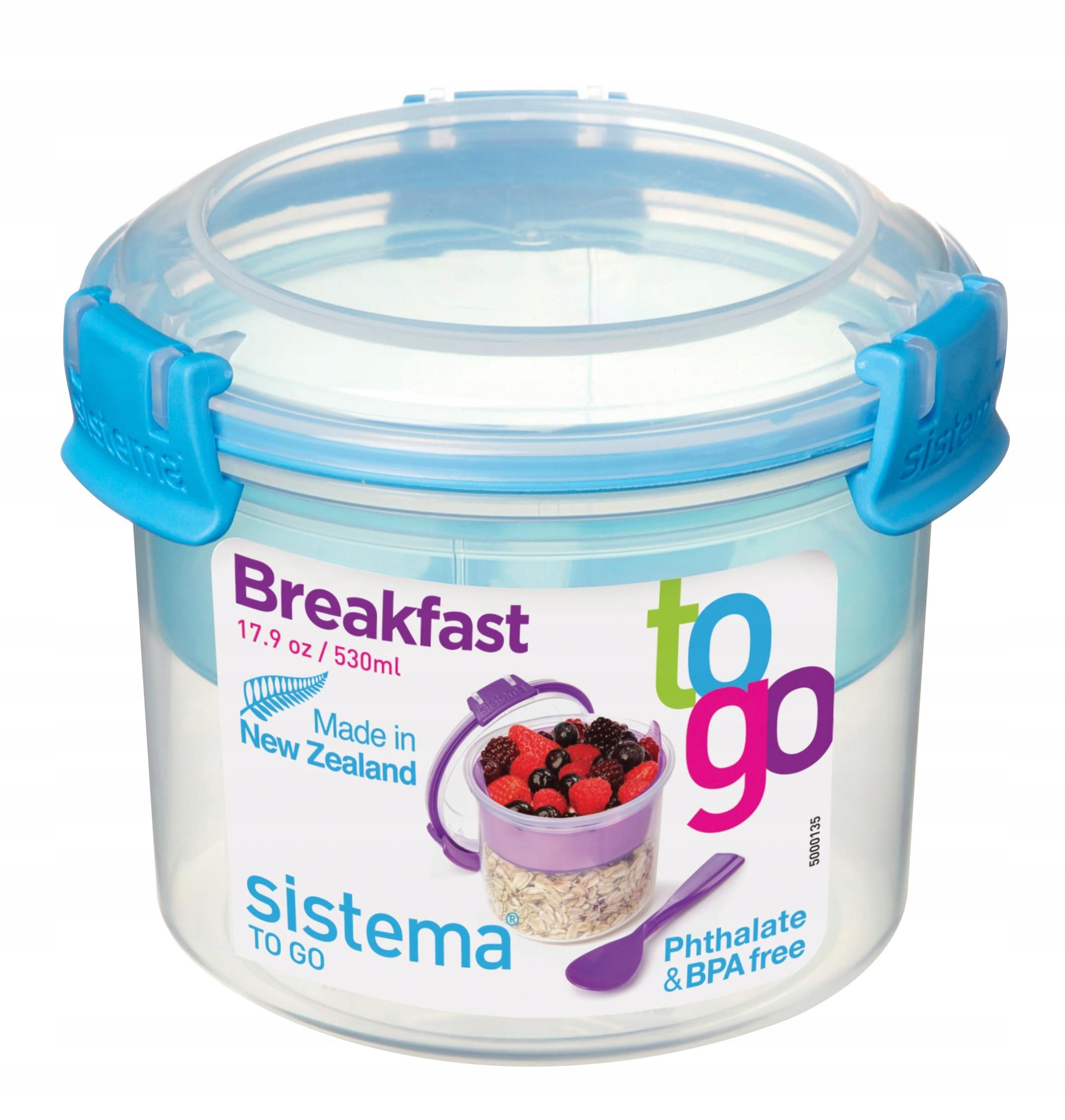 

Pojemnik śniadaniowy Sistema To Go 530ml klipsy