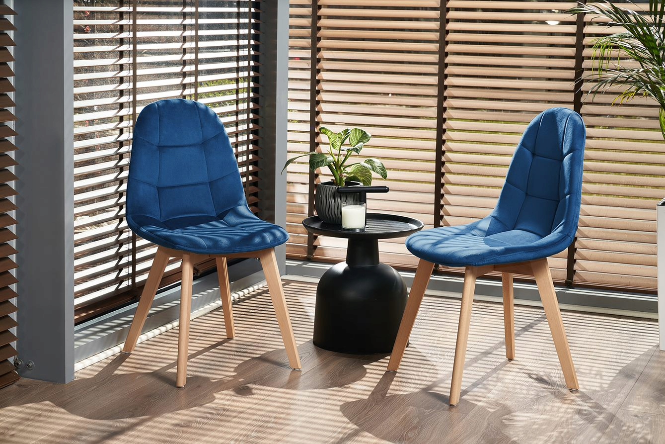 KRZESŁO skandynawskie TAPICEROWANE pikowane Kod producenta SD-322493