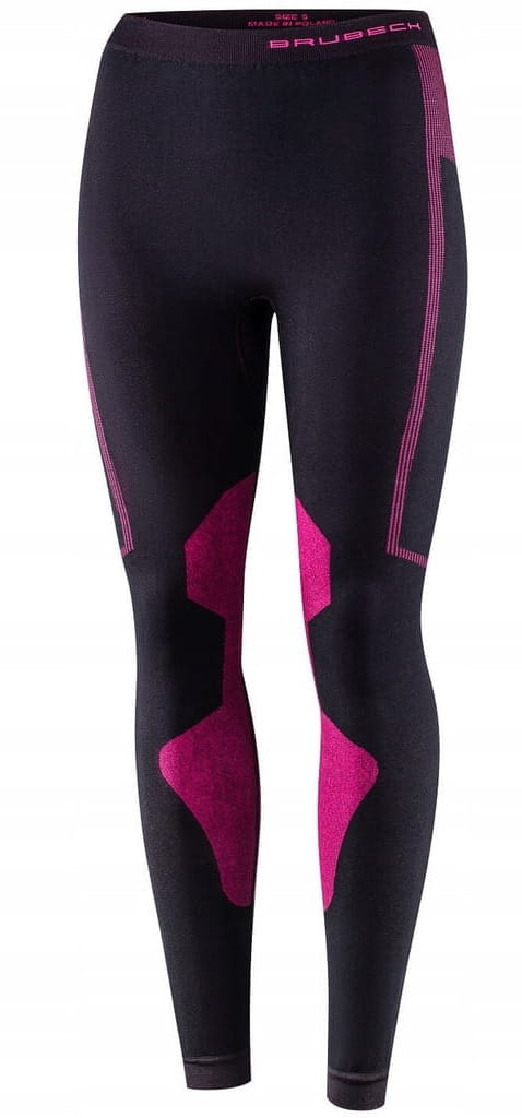 Brubeck Dry Lady Black Fuchsia Dámské Termoaktivní Kalhoty XL