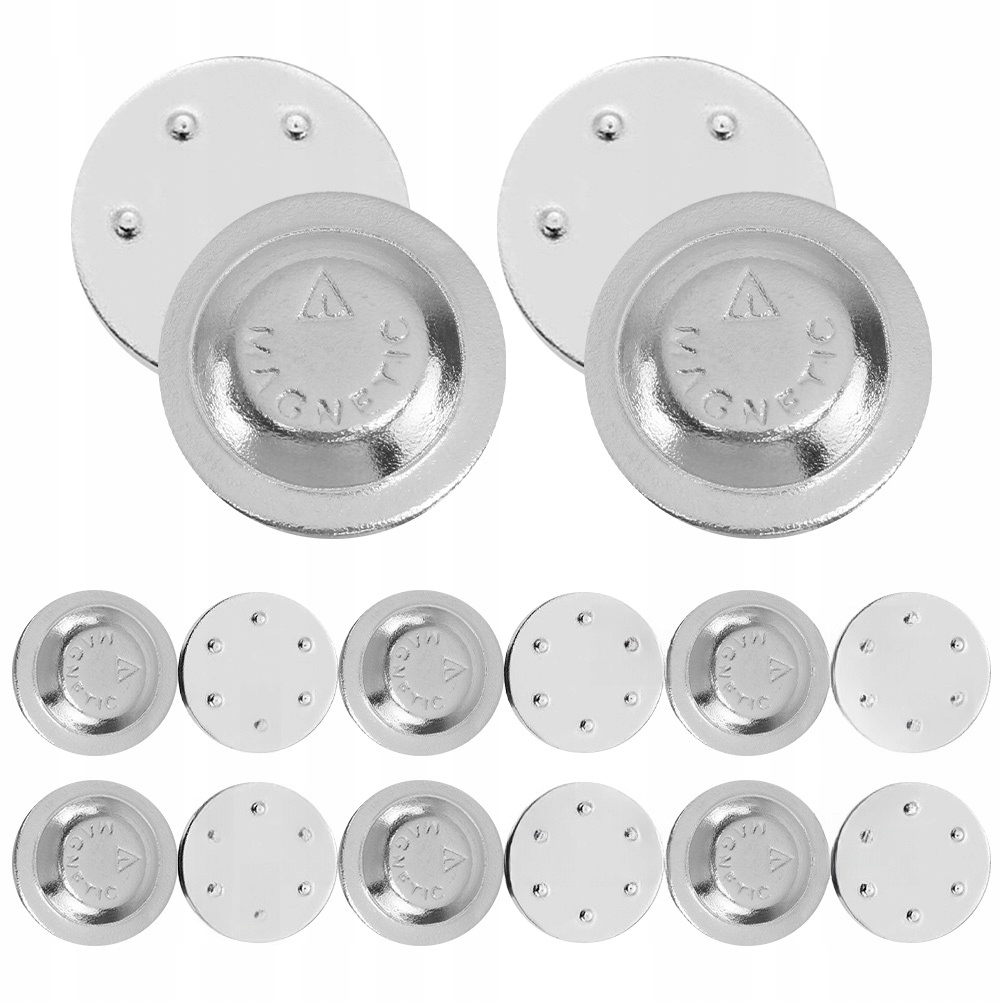 MAGNETYKI MAGNETYCZNE ZAPIĘCIA OKRĄGŁE 8 SZT