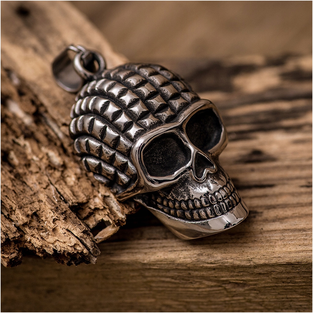 Zawieszka męska wisiorek STAL CHIRURGICZNA 316L CZASZKA Marka Blingart