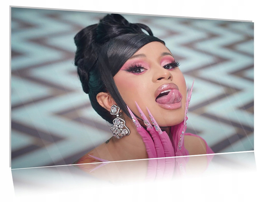 

Obraz szklany na szkle Cardi B 05 30x20