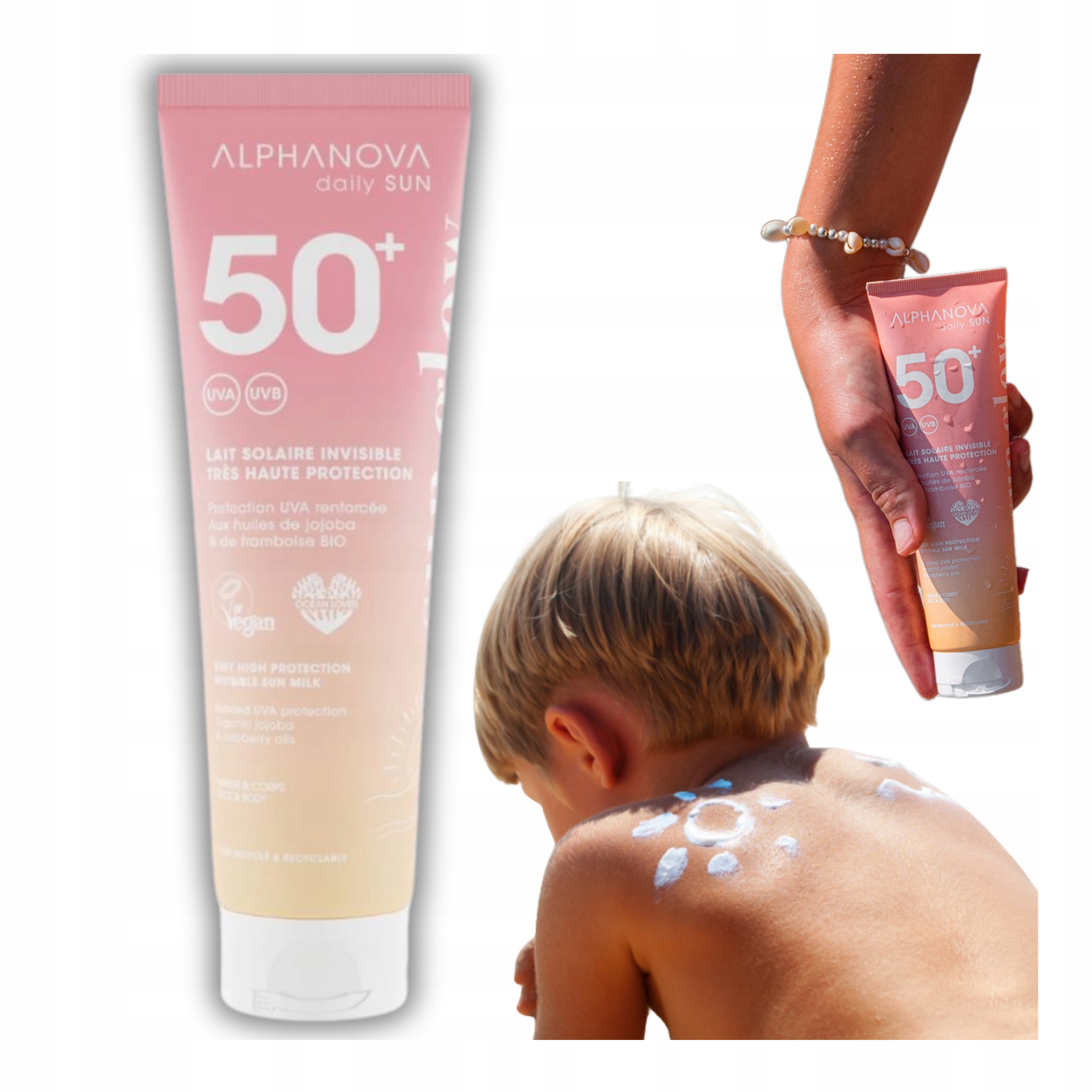 Mléko na opalování Alphanova Daily Sun Glow SPF50+ Ochrana pokožky 150 Ml