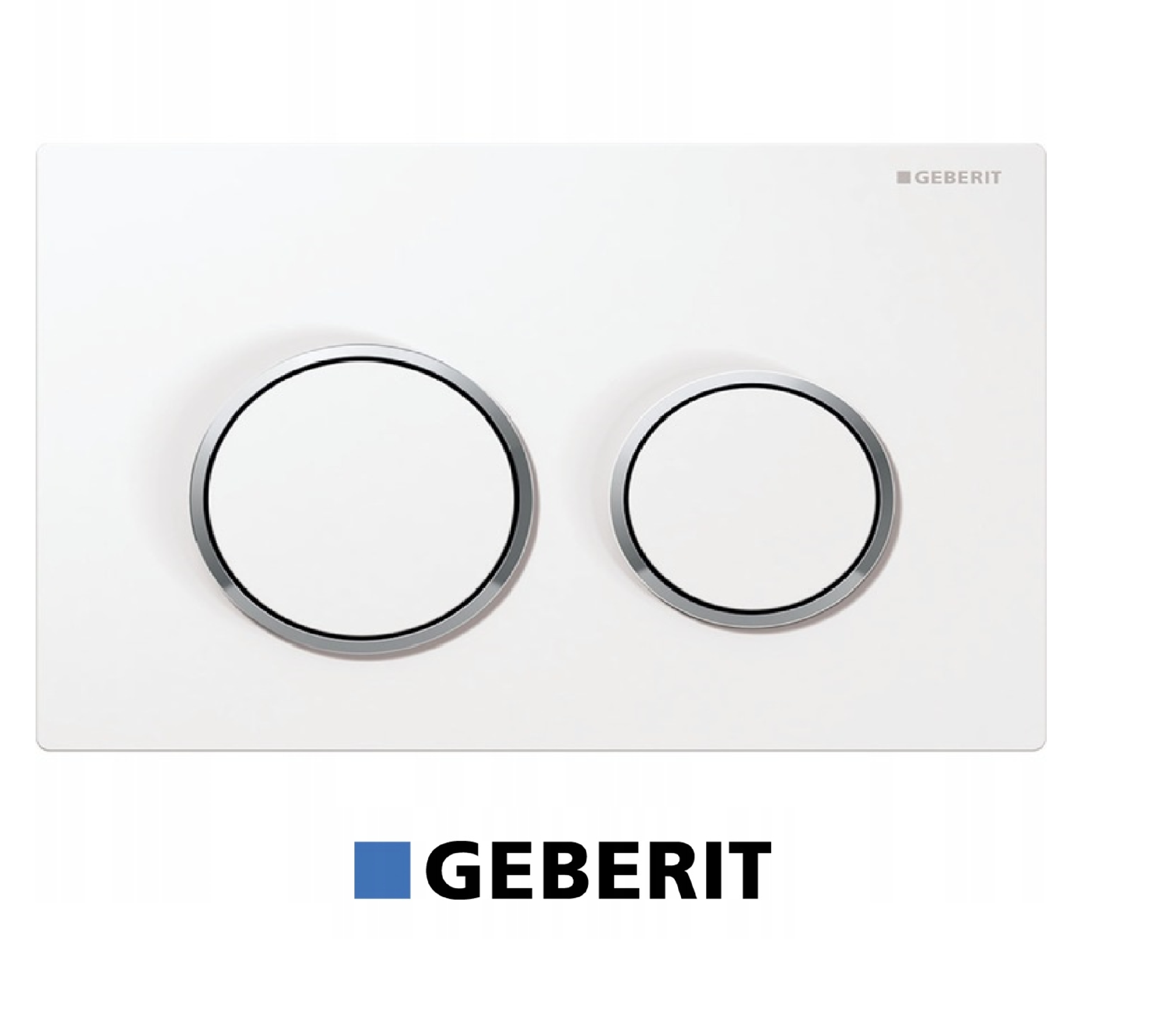 Geberit Omega20 przycisk spłukujący biały chrom błyszczący 115.085.KJ.1