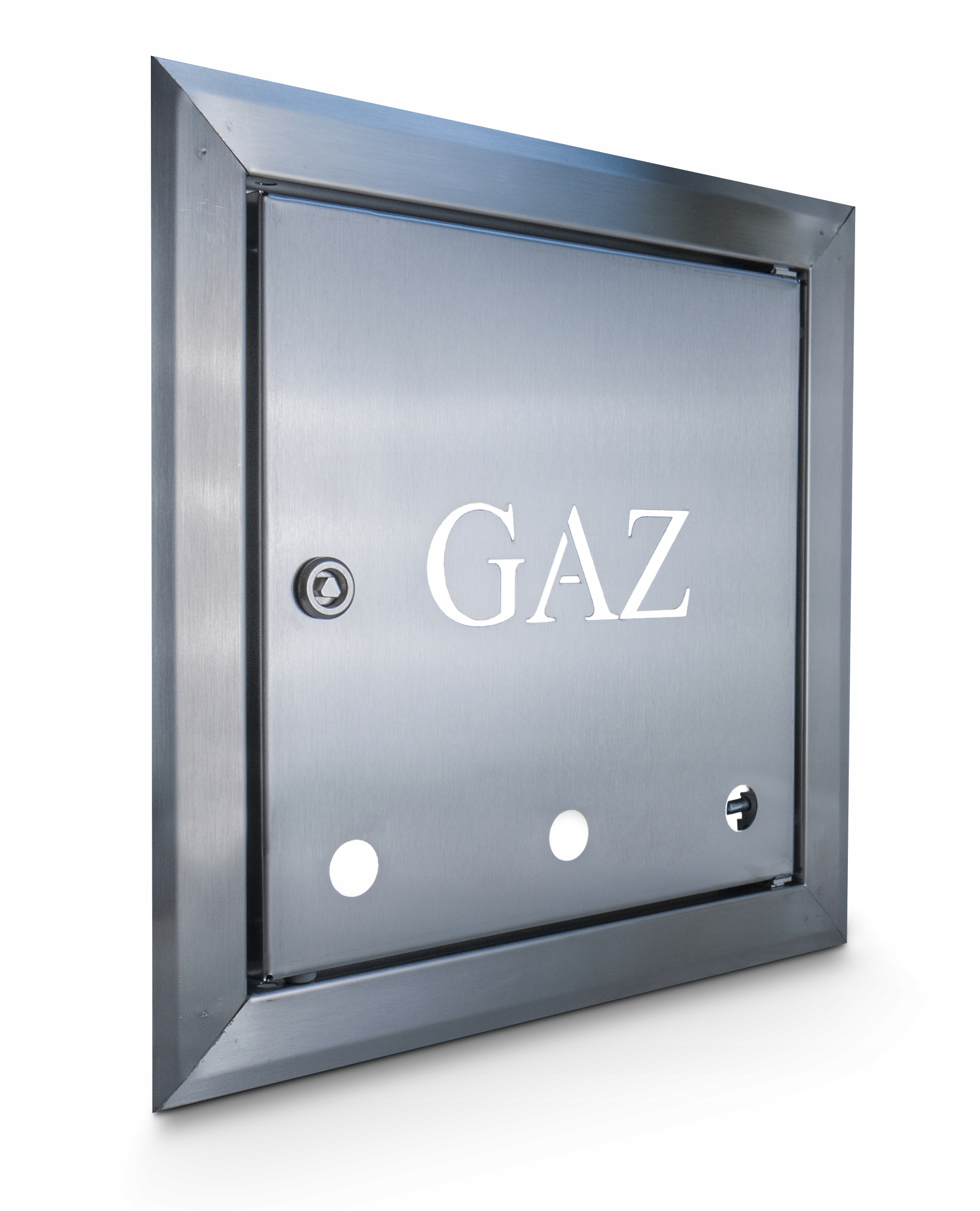 Plynová dvířka nerezová 25 x 25 cm s klíčem