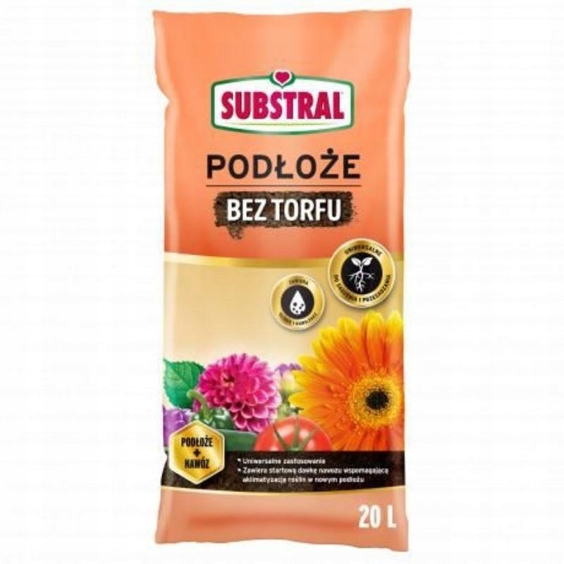 

Gotowe podłoże uniwersalne bez torfu Substral 20l