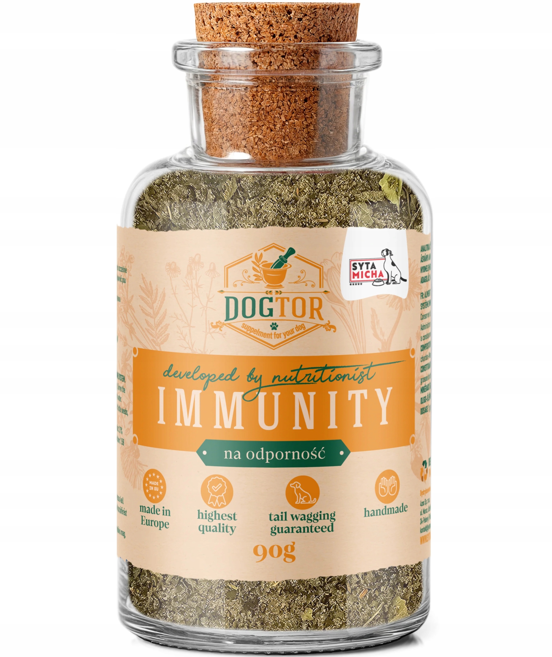 Syta Micha Dogtor Immunity 90 g Bylinný doplněk pro podporu imunity