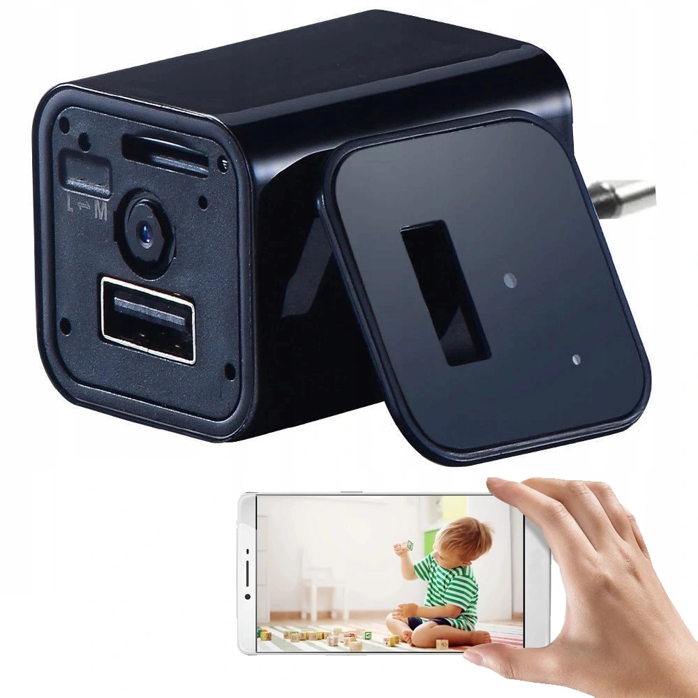 

Kamera Zasilacz WiFi Ładowarka Usb Ukryta Na Żywo
