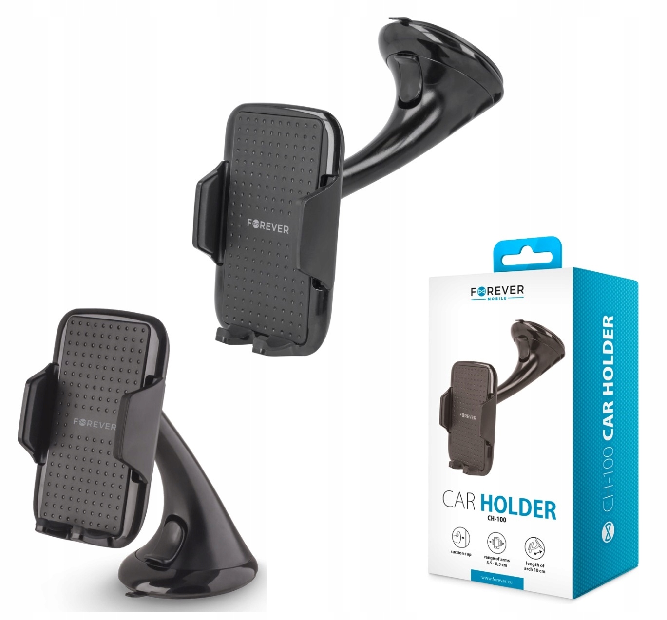 UCHWYT NA TELEFON SAMOCHODOWY NA SZYBĘ KOKPIT AUTA