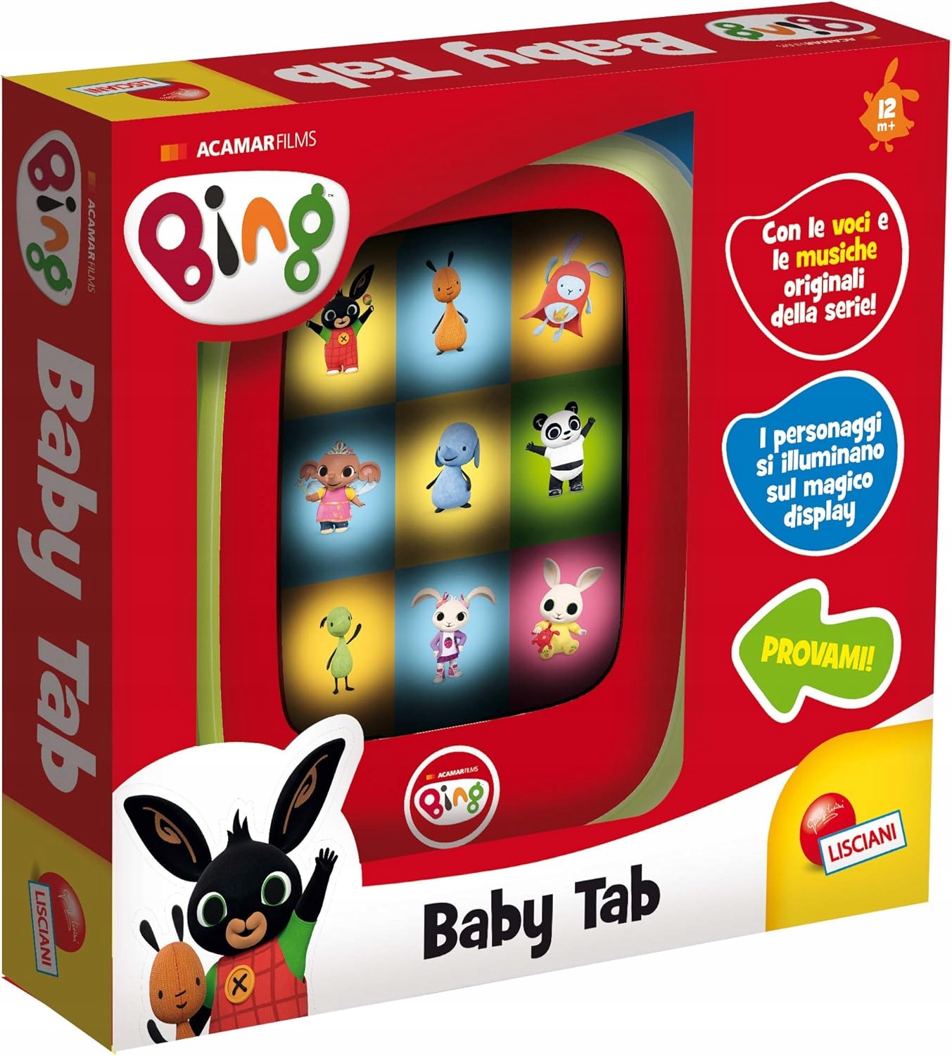 BING BAY TABLET LED DO NAUKI I ZABAWY WERSJA WŁOSKA