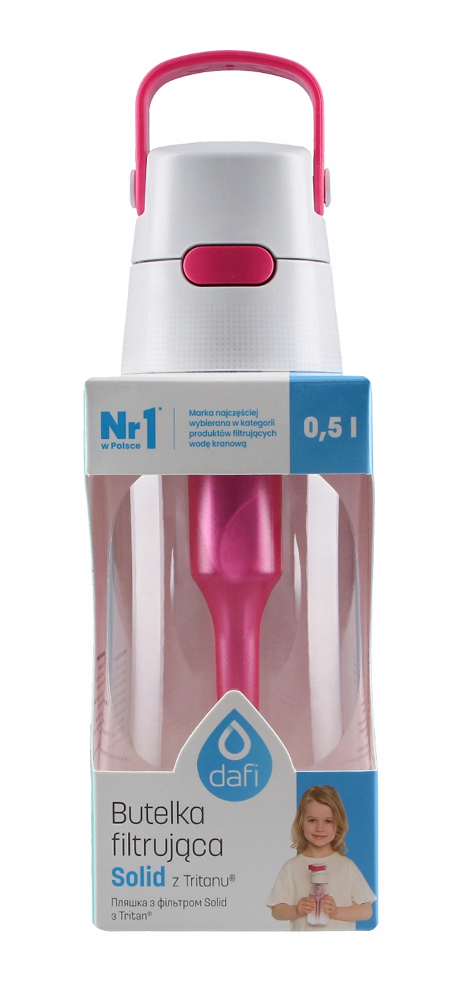 Butelka filtrująca Dafi SOLID 0,5l różowa Marka Dafi