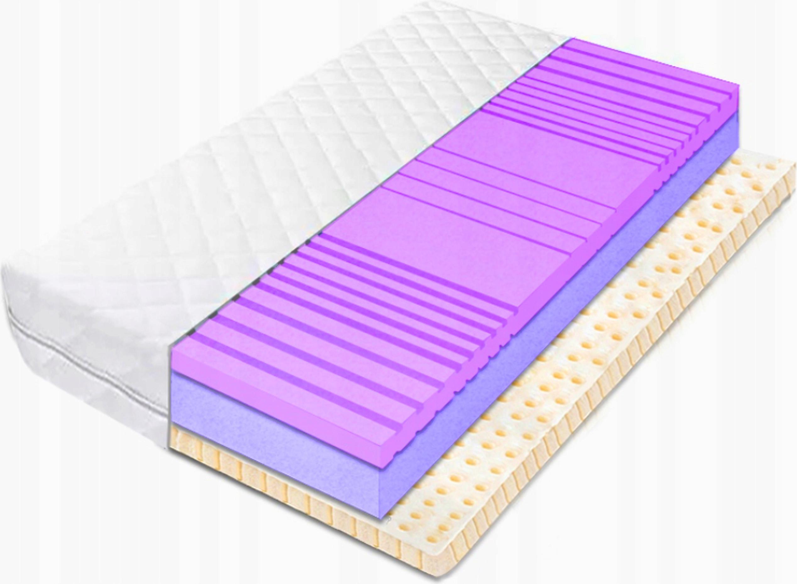 Matrac 130x200 pena hr ortopedický latex 22 cm tvrdý antialergický H3