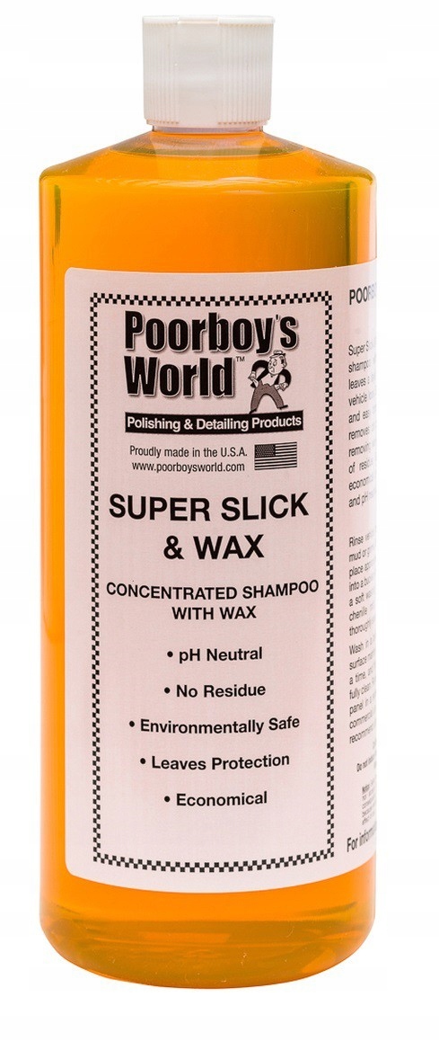 

Poorboys World Slick & Wax Szampon Z Wos