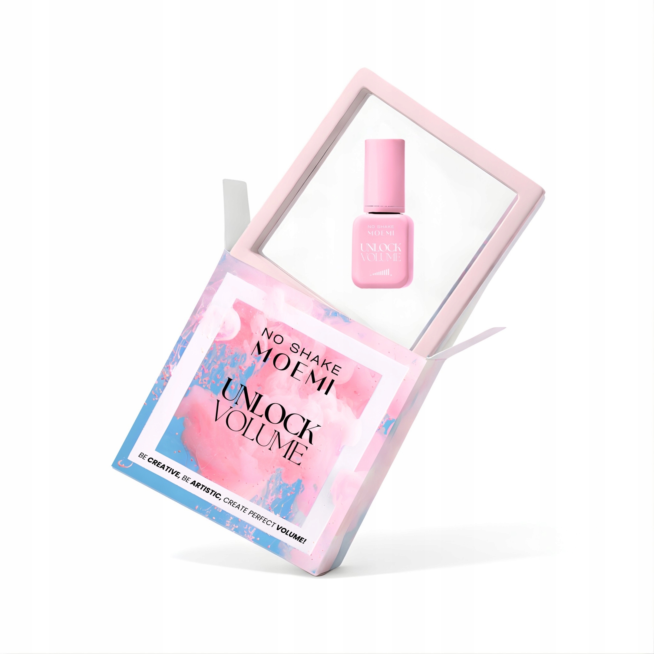 Lepidlo na řasy No Shake Moemi Unlock Volume 0,1 s – Bez třepení 5 ml