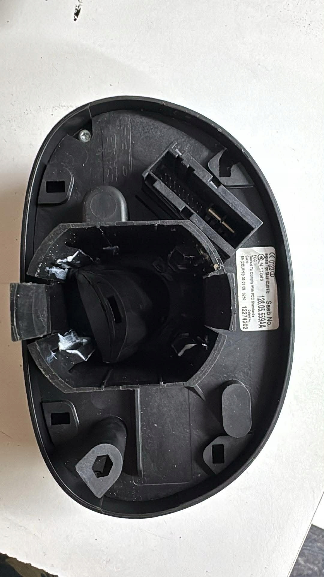 commande levier commodo sous volant CIM saab 9-3 II + clé 12805559 12274202 tcs 2005