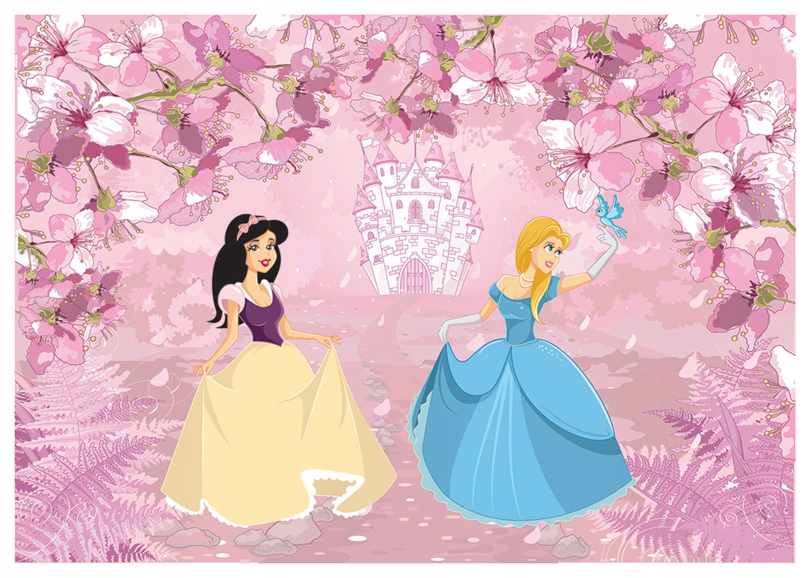 Fototapeta na zeď Princezny v zahradě Zámek Sakura Růže 368x280 lepidlo