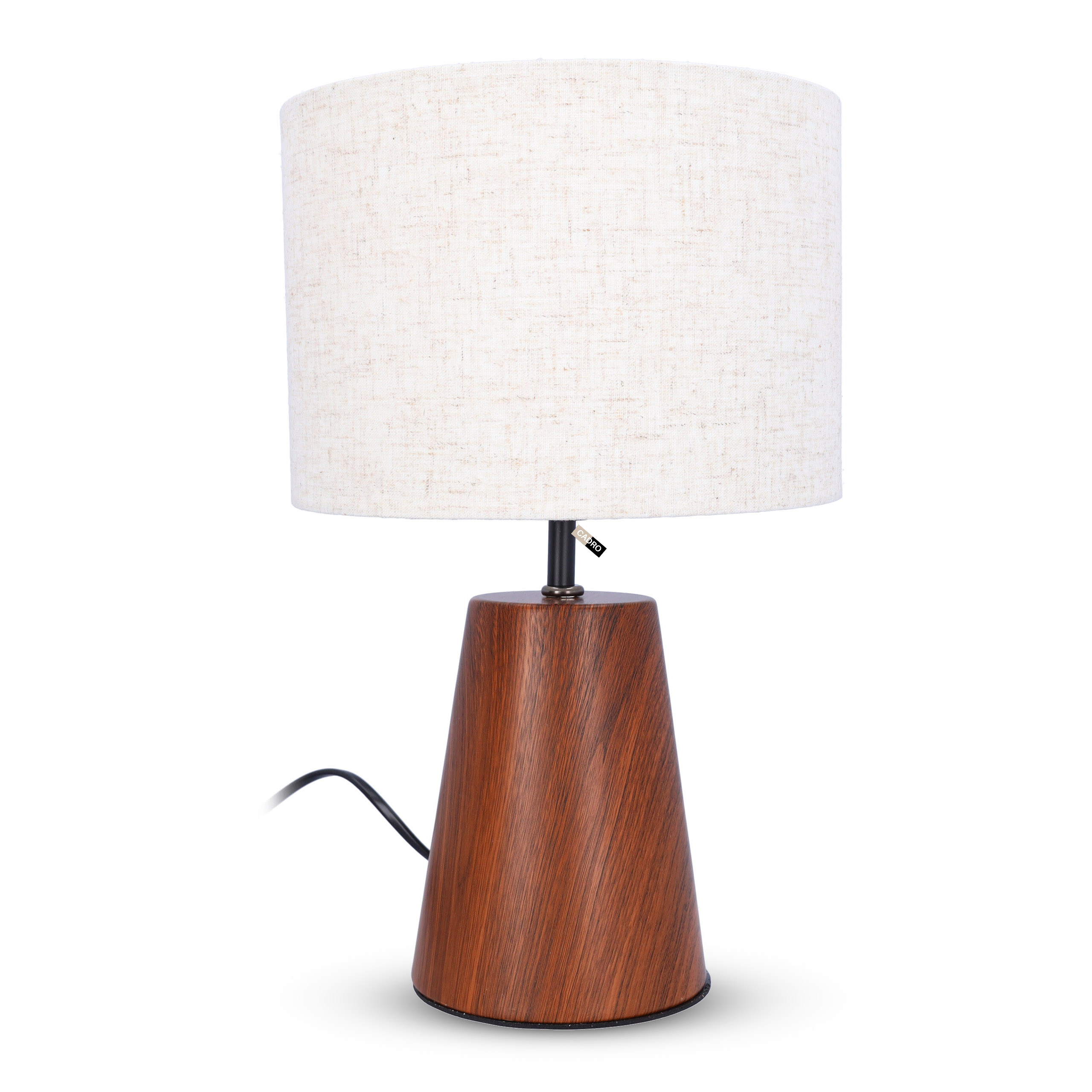 Noční lampa s kontaktním stínítkem 23 cm, klasická, hnědá, béžová
