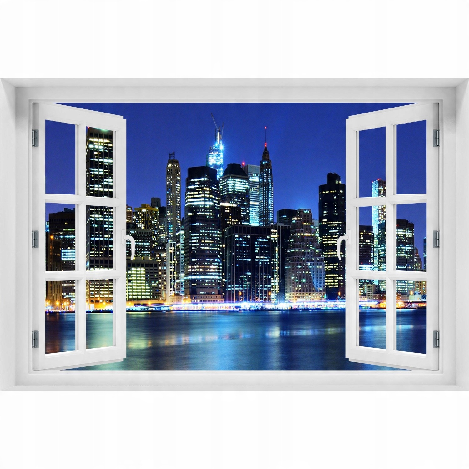 

Naklejka na ścianę 3D Okno Manhattan Nowy Jork