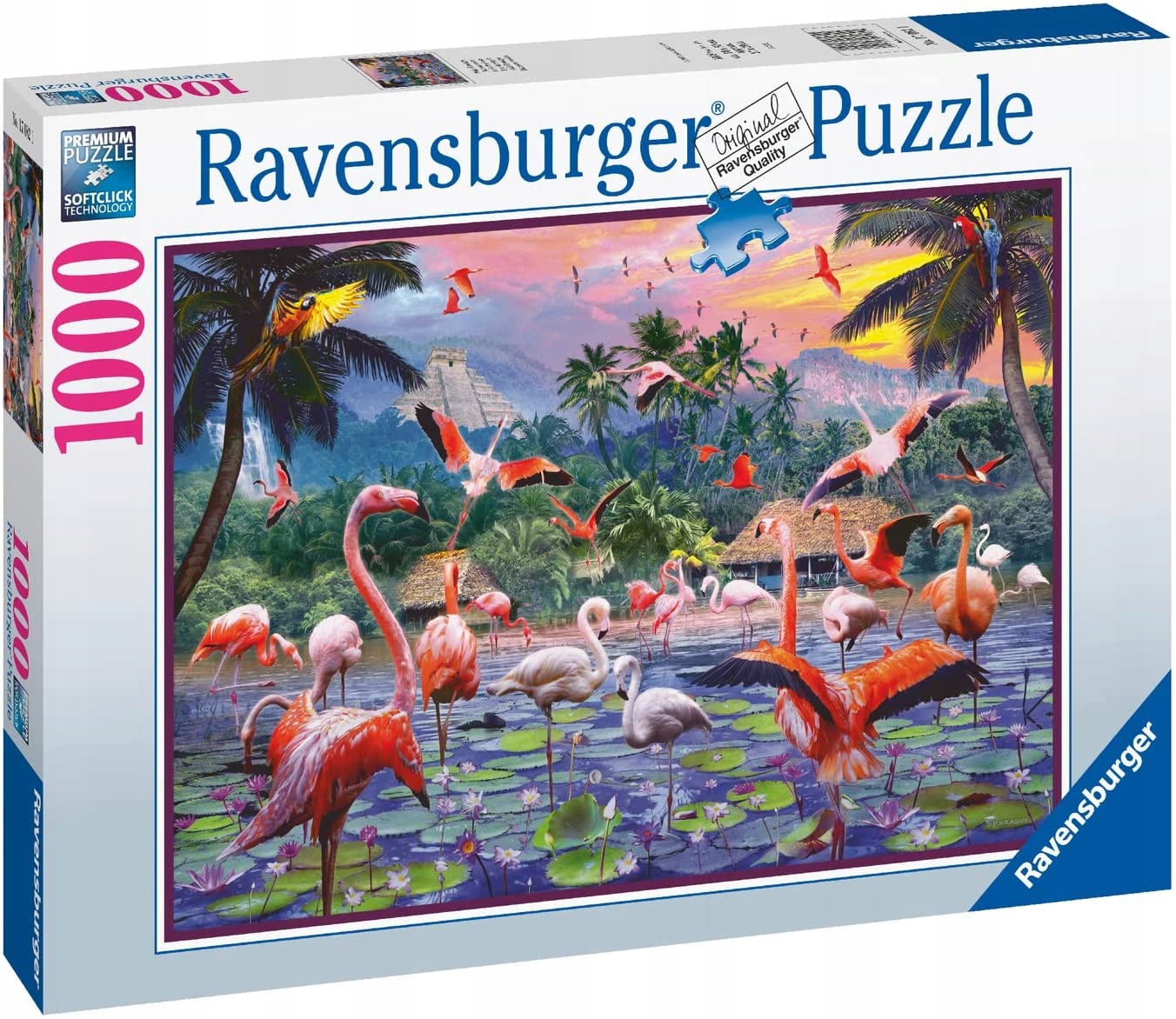 

Puzzle 1000 Ravensburger Różowe Flamingi