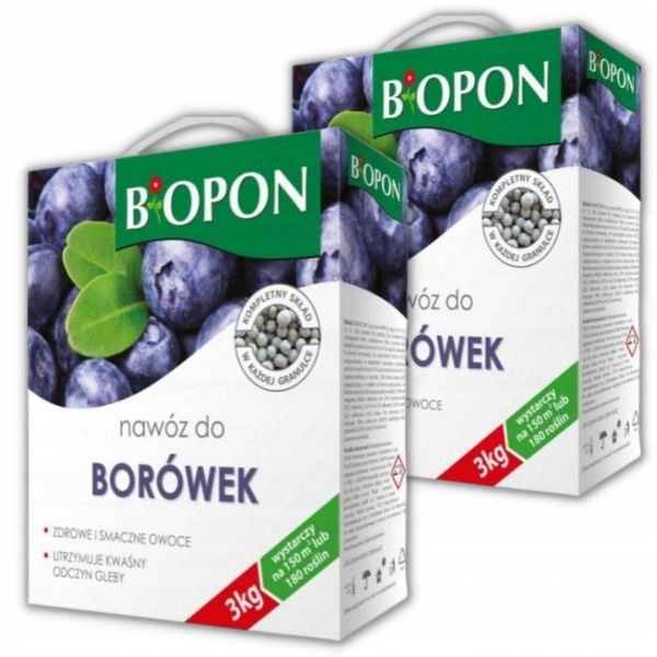 

Nawóz granulowany do borówek Biopon 3 kg Pakiet